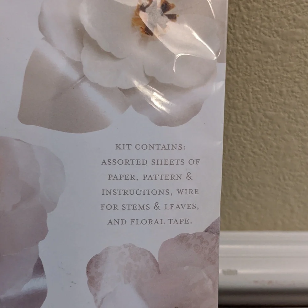 Paper Flower Kit Shimmery Magnolia Paper Source New